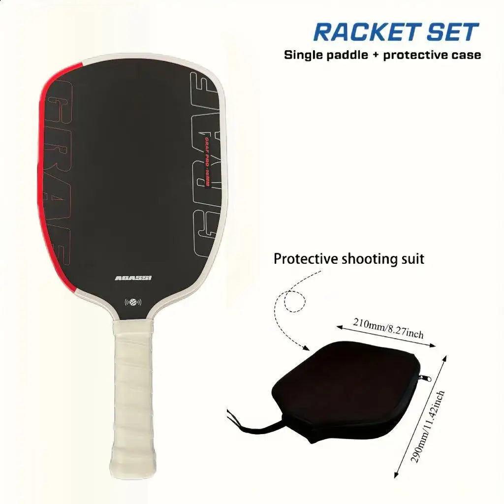 2025 Agassi Pro Shape TFP Espuma 14mm 16mm Espessura GEN4 Núcleo Thermoformé Toray T700 Pá de pickleball de fibra de carbono