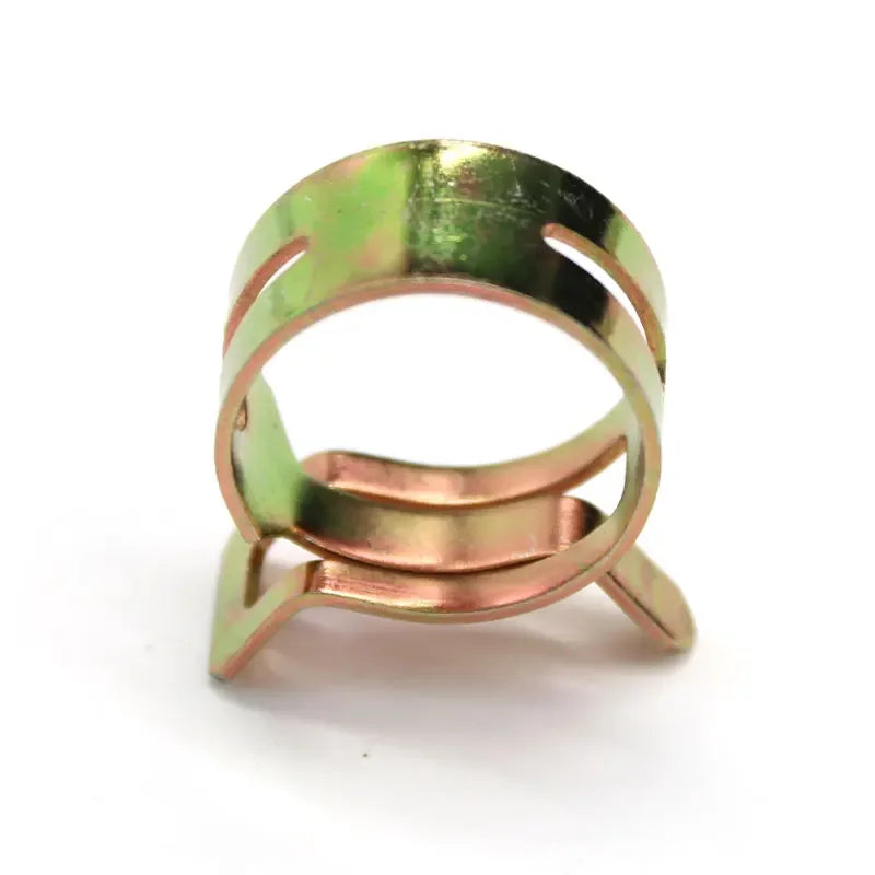 10 Pieces of Manganese Steel Spring Clamps Pressure Galvanized Elastic Cramp Hose Cramp Water Pipe Clamps