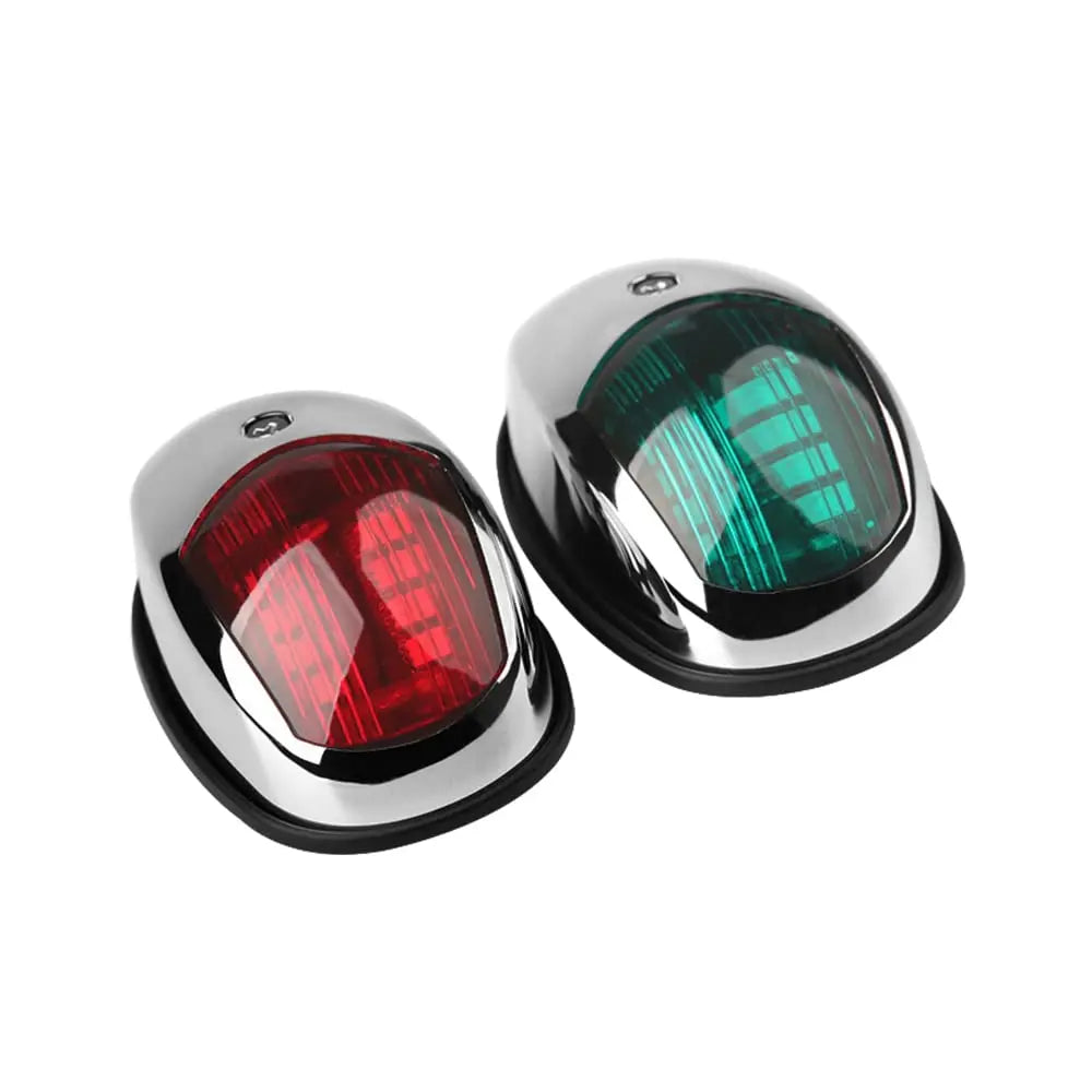 Yacht Navigation Light Waterproof LED Marine Sounding Light Navigation Light Red and Green Marine Light 12V 24V 2 PCS