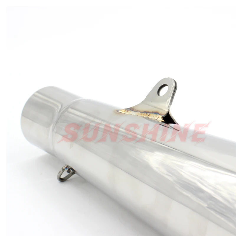 51mm Universal Exhaust Motocross Escape Moto Pipe Motorcycle Muffler Cafe Racer Pitbike For BMW S1000RR Z400 Z900 NK400 S1000R