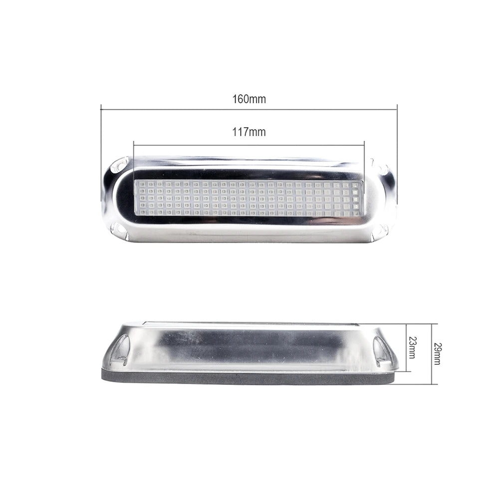 2PCS Boats Lighting 120LED Submersible Navigation Lights 12v/24v Underwater Boat Lights Led Waterproof Yacht Marine Accessories