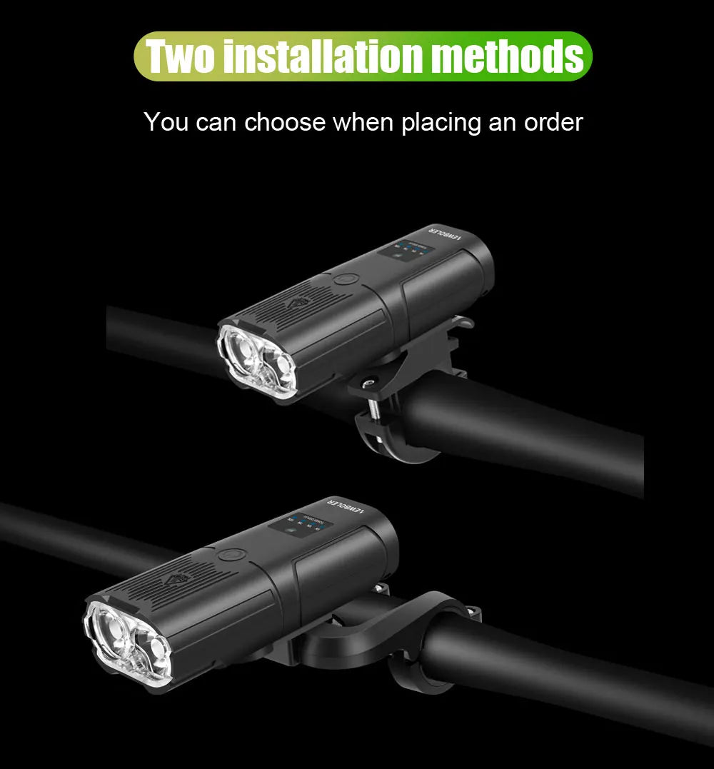 NEWBOLER Smart Bicycle Light Front 10000mAh Bike Light 6000Lumen Waterproof USB Charging MTB Road Cycling Lamp Bike Accessories