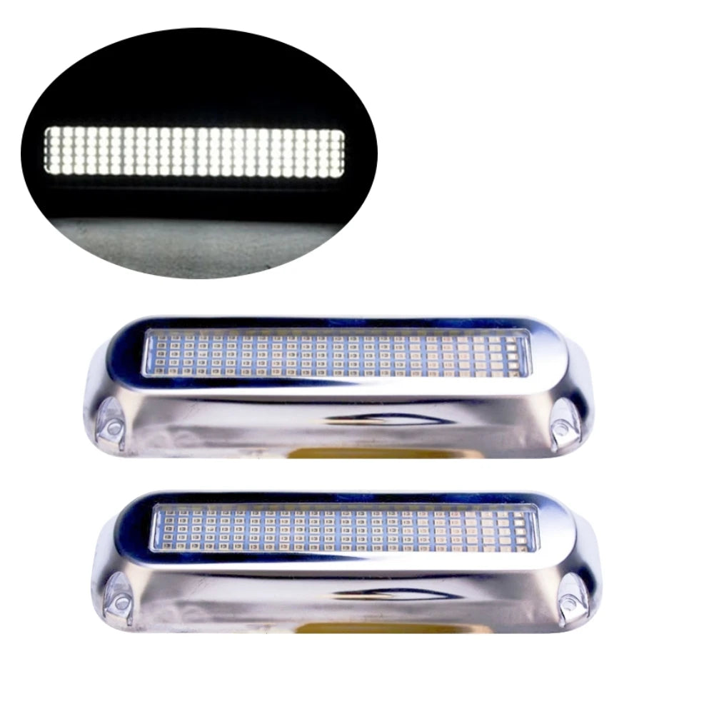 2PCS Boats Lighting 120LED Submersible Navigation Lights 12v/24v Underwater Boat Lights Led Waterproof Yacht Marine Accessories