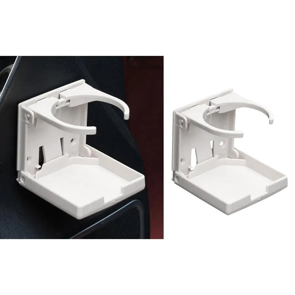 Cup Holder Folding Drink Holders Car Cup Holder for Trucks Car RVs Marine Boat , White, 102x94mm