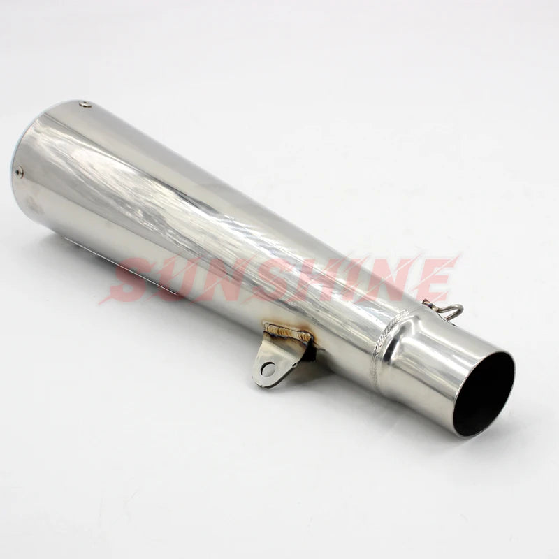 51mm Universal Exhaust Motocross Escape Moto Pipe Motorcycle Muffler Cafe Racer Pitbike For BMW S1000RR Z400 Z900 NK400 S1000R