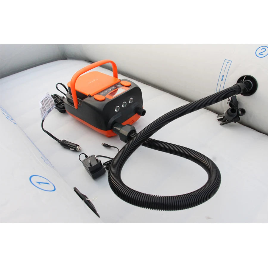 high pressure DC12V electrical electric air pump built in battery inflatable boat sup surf board stand up paddle kayak canoe