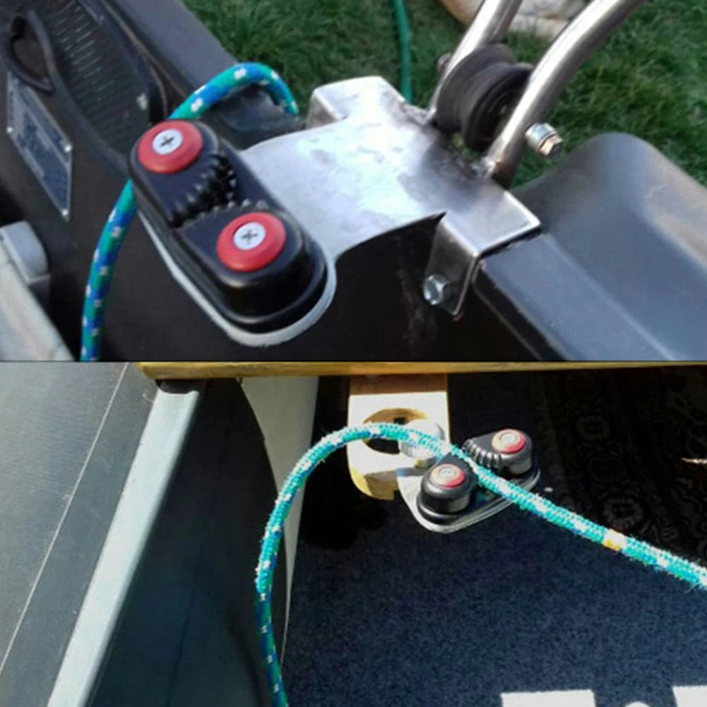 1/2PCS Aluminum Alloy Boat Marine Rope Boat Clamp Cleat Yacht Sailing Rowing Boats Sailboat Kayak Canoe Accessories With Hot Sal