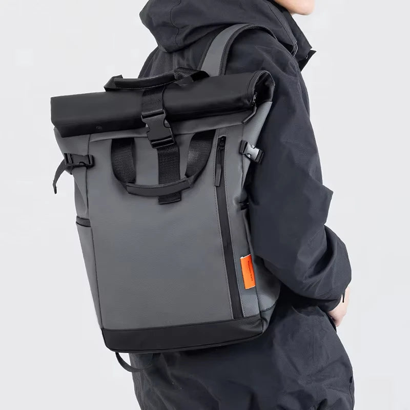 Men's Travel Bag 15.6inch Laptop Computer Backpack Outdoor Waterproof Camping Hiking School Bag College Business Rucksack