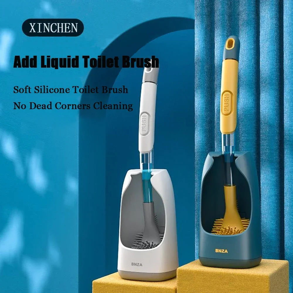 New Design Toilet Brush with Soft Bristles for Easy Cleaning of Corners