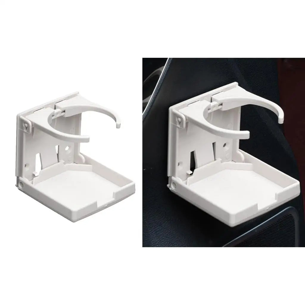 Cup Holder Folding Drink Holders Car Cup Holder for Trucks Car RVs Marine Boat , White, 102x94mm