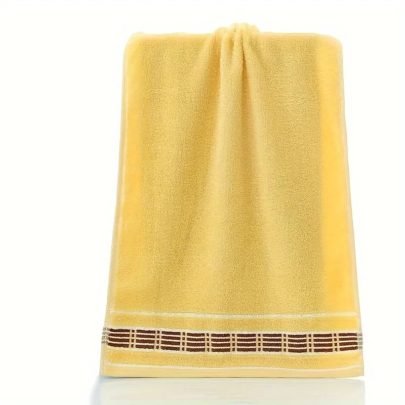3pcs Towel, Thickened Soft Absorbent Skin-friendly Household Towel For Adult Couple Kids