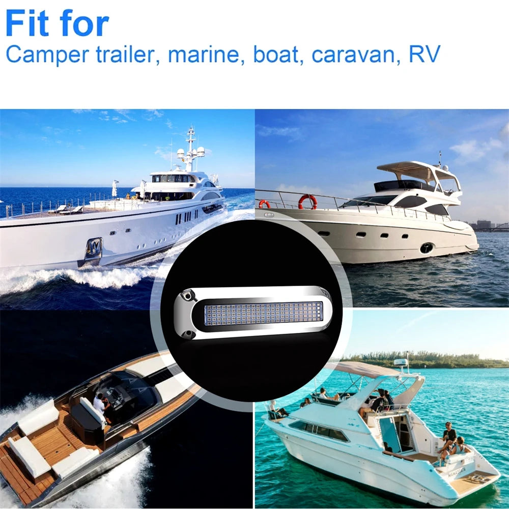 2PCS Boats Lighting 120LED Submersible Navigation Lights 12v/24v Underwater Boat Lights Led Waterproof Yacht Marine Accessories