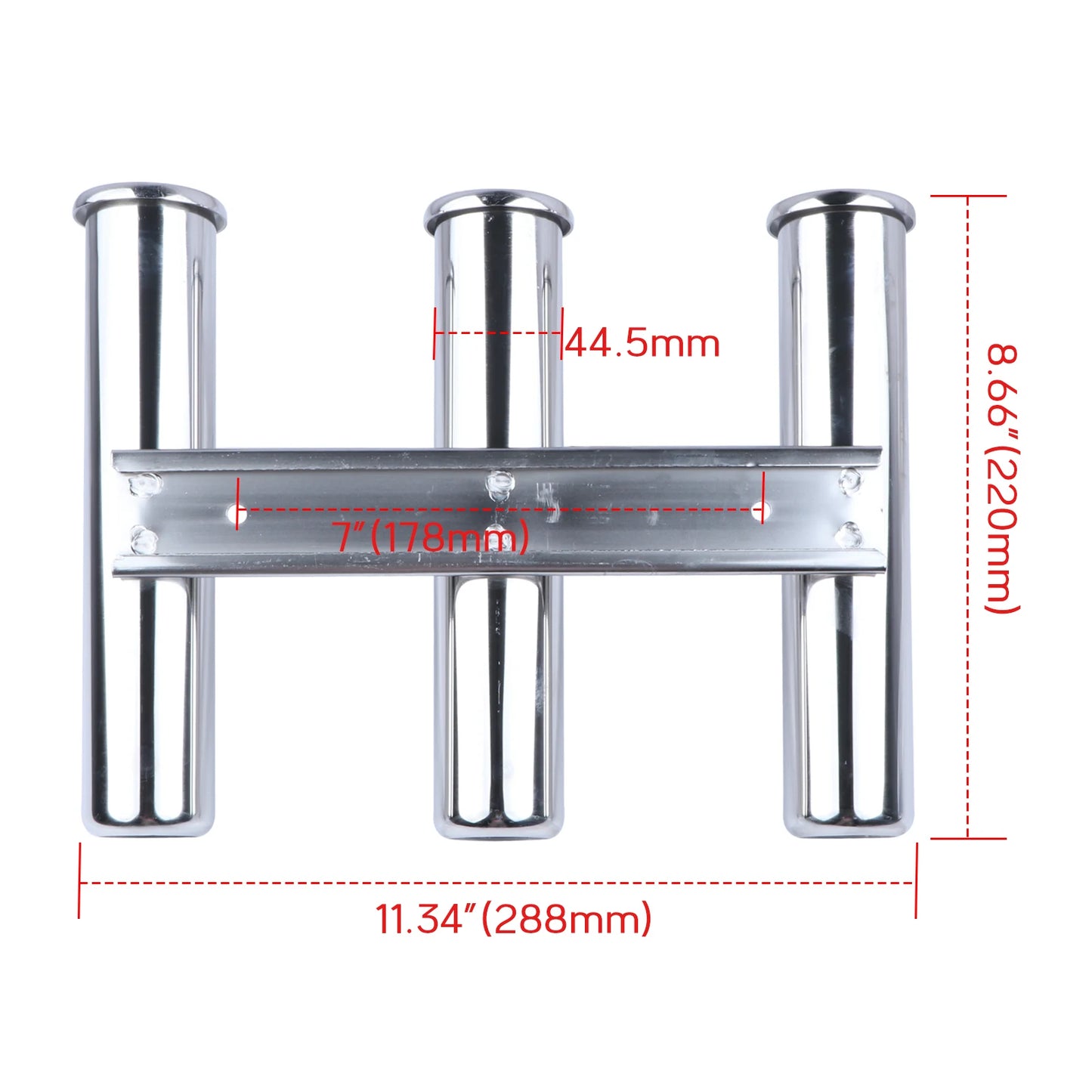 Boat Accessories Wall-Mounted Stainless Steel Fishing Rod Holder Fishing Pod Rack for Marine Boat Camper RV