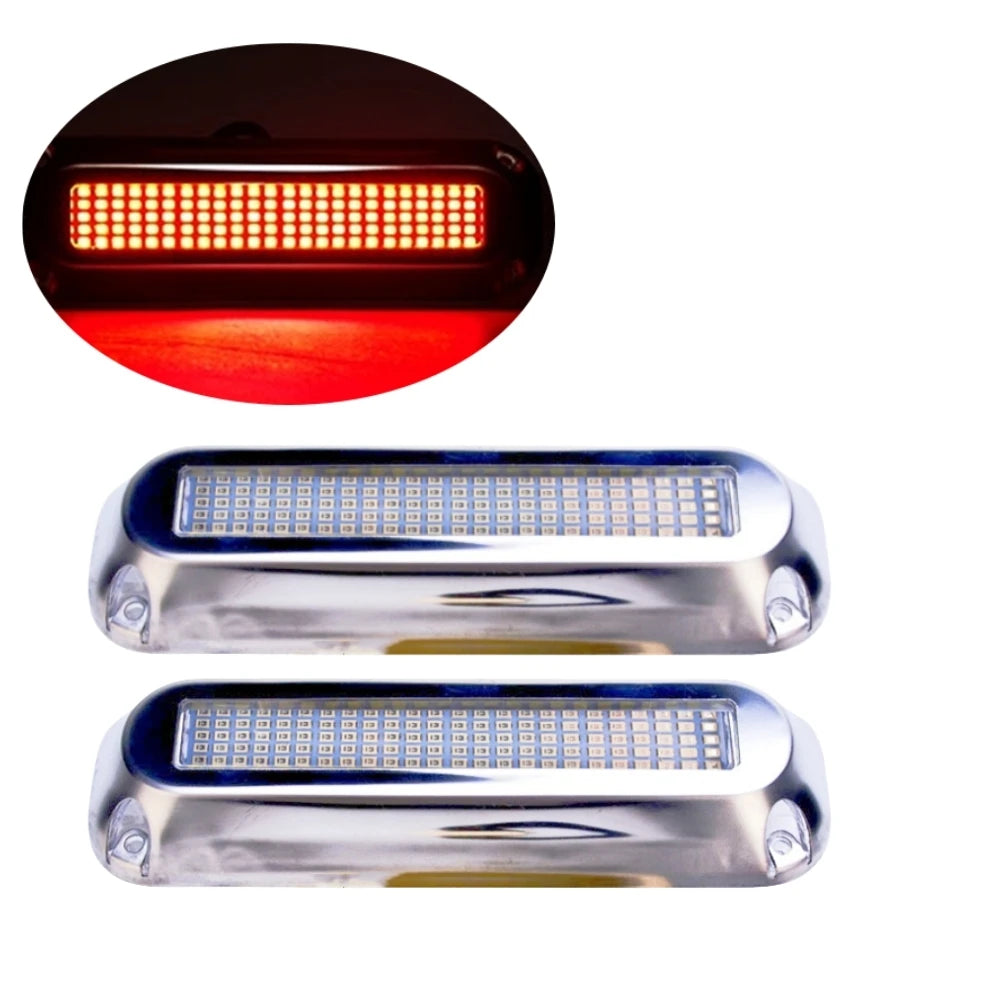 2PCS Boats Lighting 120LED Submersible Navigation Lights 12v/24v Underwater Boat Lights Led Waterproof Yacht Marine Accessories