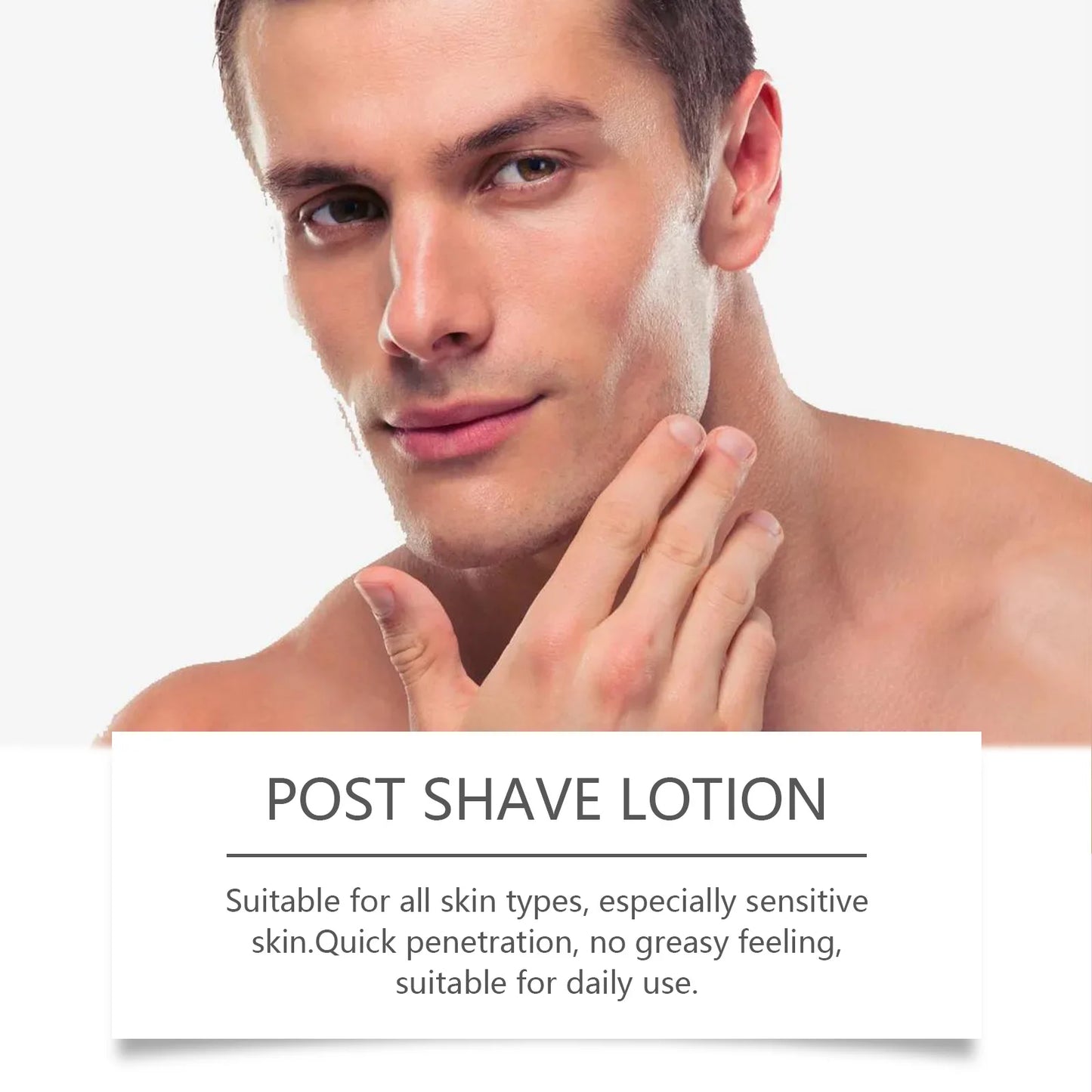 Hyaluronic Aftershave Lotion Improve Smooth Deep Moisturizing Repair Damaged Keep Hydrate Strengthen Roots Beard Skin Care Cream