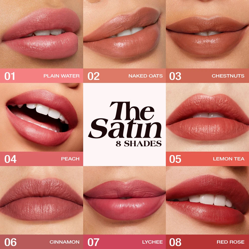 O.TWO.O Lipstick Lip Tint Moisturizing Nourishing Glow Lightweight Smooth Non-Sticky Refreshing Red High-shine Lipstick Makeup