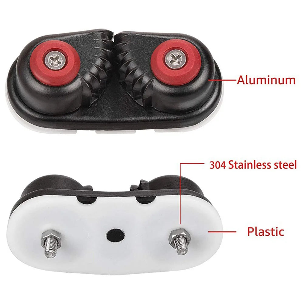 1/2PCS Aluminum Alloy Boat Marine Rope Boat Clamp Cleat Yacht Sailing Rowing Boats Sailboat Kayak Canoe Accessories With Hot Sal