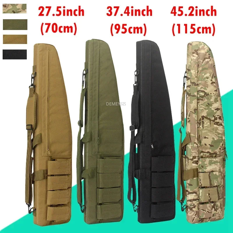 70cm / 95cm / 115cm Tactical Gun Storage Bag Outdoor Shooting Hunting Shotgun Carry Case Rifle Shoulder Bag with Pad