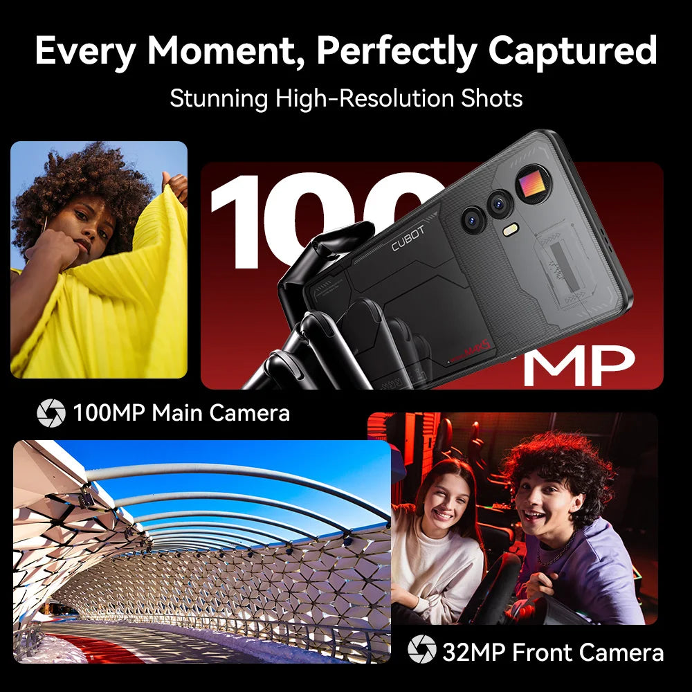 CUBOT MAX 5, Android Smartphone 5G, Dimensity 8200,4nm, 3.1GHz, 6.95-inch 144Hz Large Screen, 24+256GB,Gaming Phone,Add to Cart