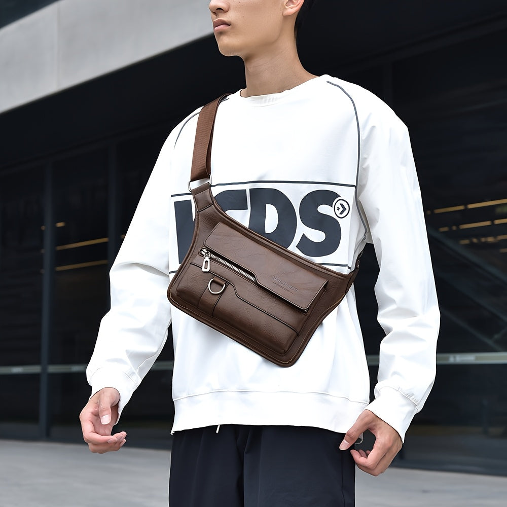 New Men's Casual Large-capacity High Quality Men's Chest Bag Senior Sense Of Large-capacity Men's Crossbody Bag Shoulder Bag Ideal Gift for Men