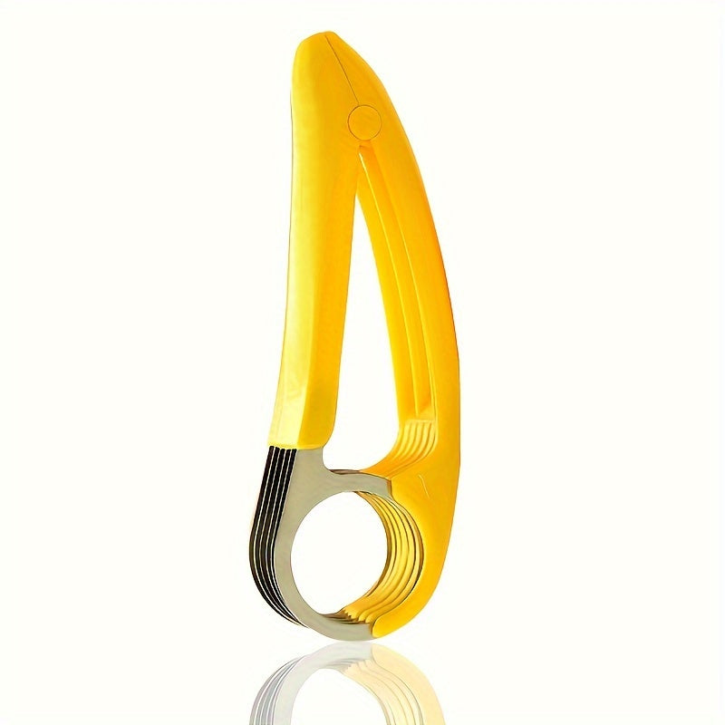 Stainless Steel Banana & Cucumber Slicer - Perfect for BBQs & Outdoor Cooking, Food-Safe Kitchen Gadget