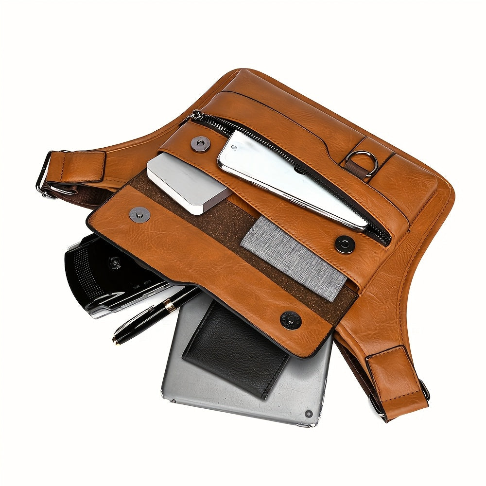 New Men's Casual Large-capacity High Quality Men's Chest Bag Senior Sense Of Large-capacity Men's Crossbody Bag Shoulder Bag Ideal Gift for Men