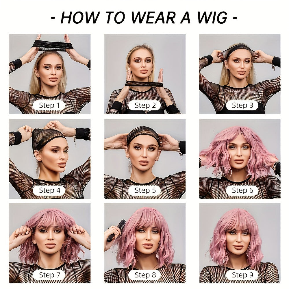 Women's Cold Brown Long Wavy Curly Wave Wig, 150% Density, Rose Net Cap, Tanglon Silk, Elegant Style, All Ethnicities, No Lace Full Top Hairpiece for Daily Wear