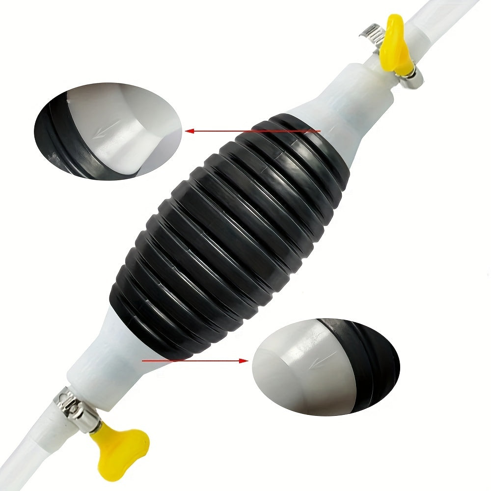 1pc Manual Fuel Pump High Flow Car Motorcycle Hand Siphon Water Fish Tank Oil Gasoline Petrol Diesel Liquid Transfer Tools Universal