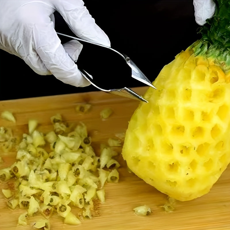 Stainless Steel Pineapple Eye Peeler & Seed Remover - Easy-to-Use Kitchen Gadget for RVs