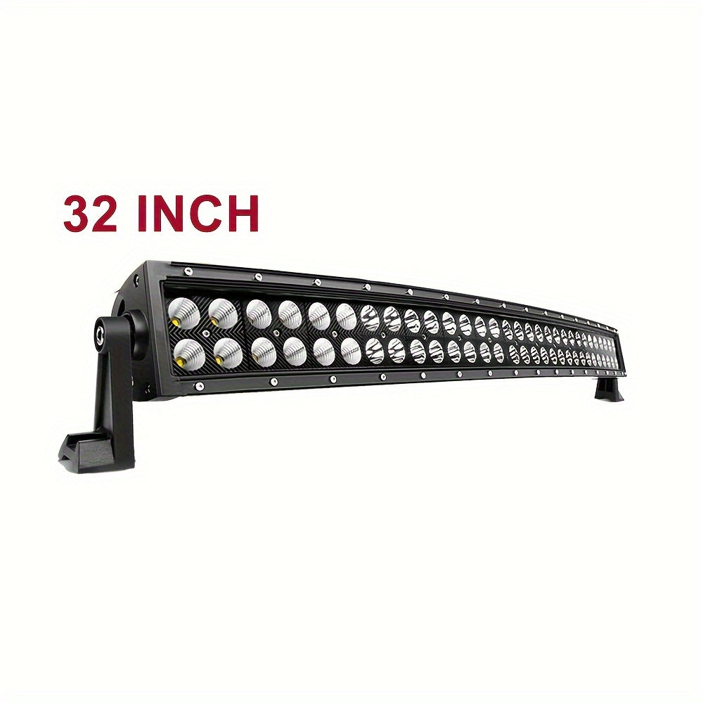 Curved LED Light Bar Set, 55.88/81.28/106.68 cm, High Brightness 3000+ Lumens, Heavy-Duty Mounts, Easy Installation, for SUV, Boat, Truck, 12-24V DC, No Battery Included, Vehicle Off-Road Lighting