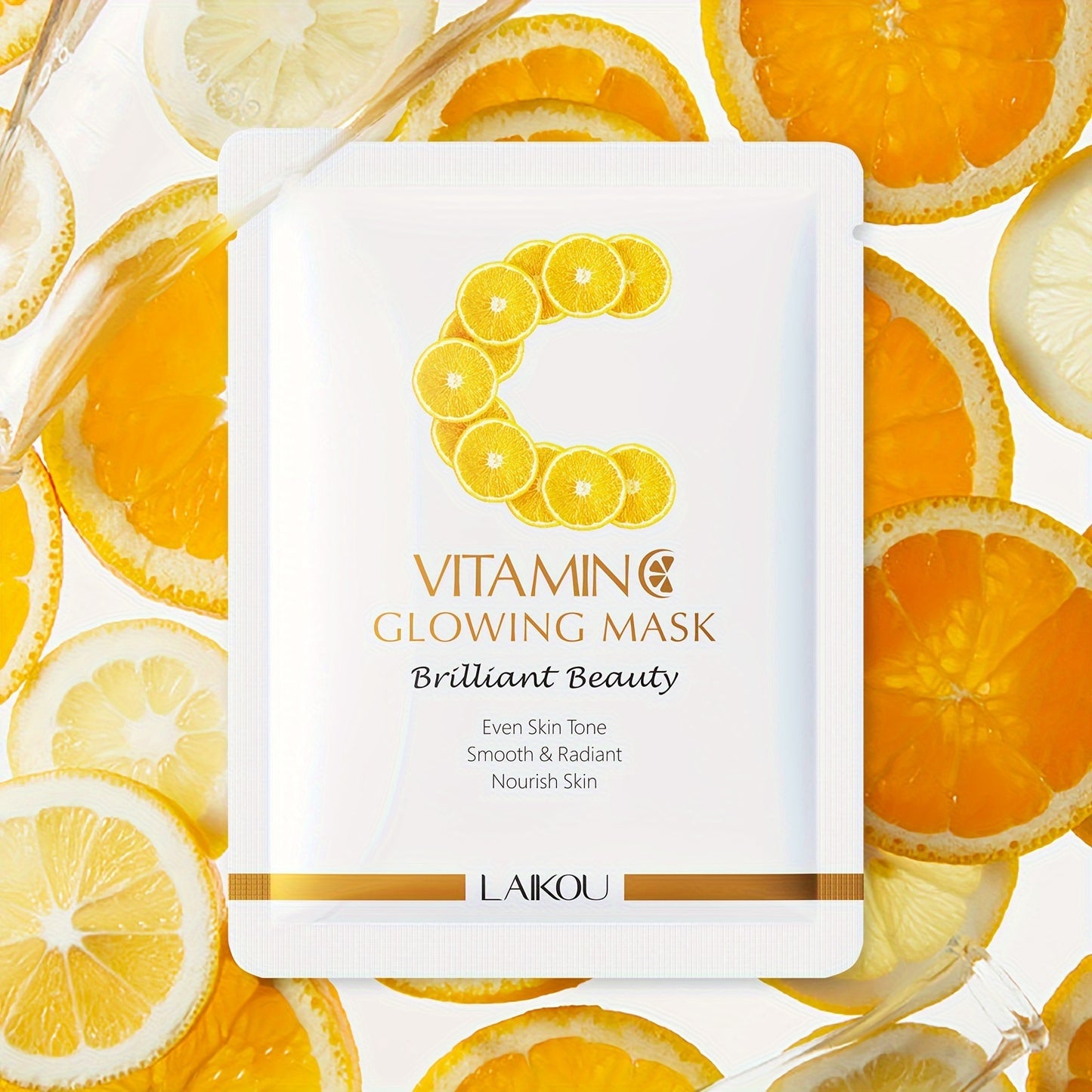 Hydrate Your Skin Using The LAIKOU Sheet Mask Set, Which Includes 15 Masks: 5 with Vitamin C, 5 with Korean Snail Essence, And 5 with Japanese Sakura. This Essence-Rich Mask Collection Makes a Perfect Gift for Christmas, Vale