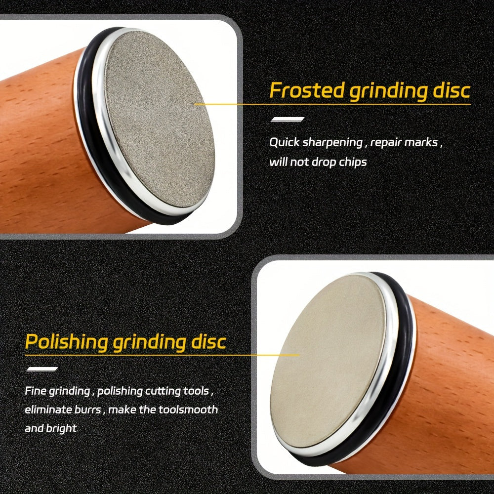 Rolling Knife Sharpener Knife Sharpener Tool With 15 & 20 Degree Magnetic Angle-Industrial Diamond Kitchen Knife Sharpener Kit Knife Sharpening Made Easy