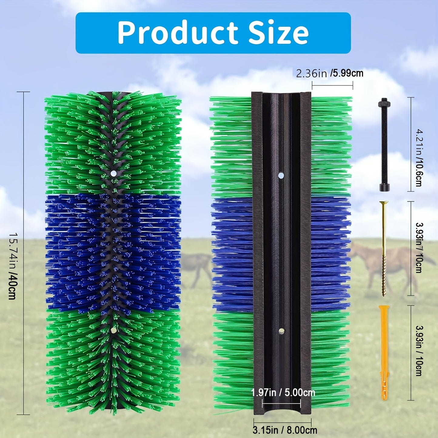 Large Size Hair Removal Brush For Horse Stable And Pasture, Horse Brushes Full Massage Grooming Brush For Horse