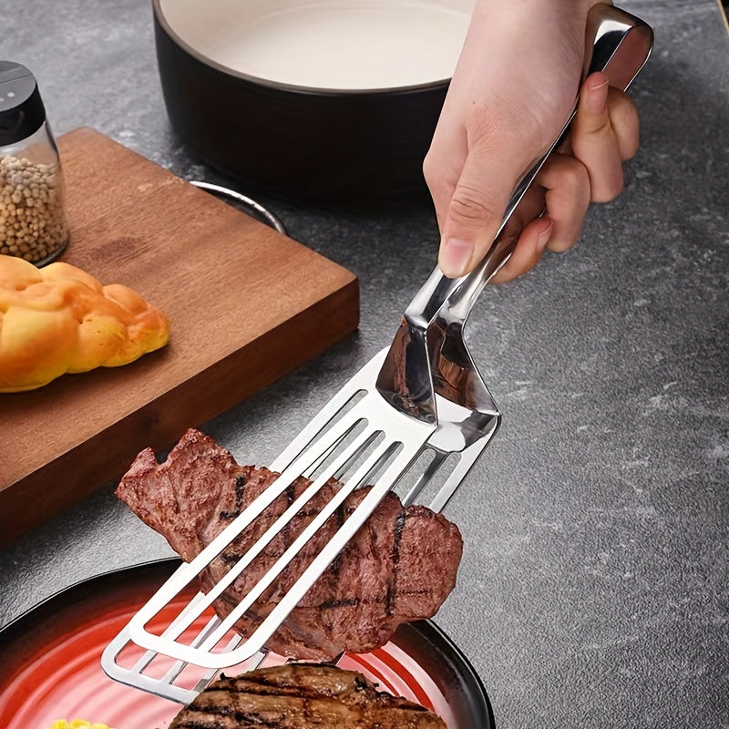 1pc, Multifunctional Stainless Steel Food Clip for Steak, Fish, and More - Kitchen Tools and Accessories for Easy Meal Prep Kitchen Accessories