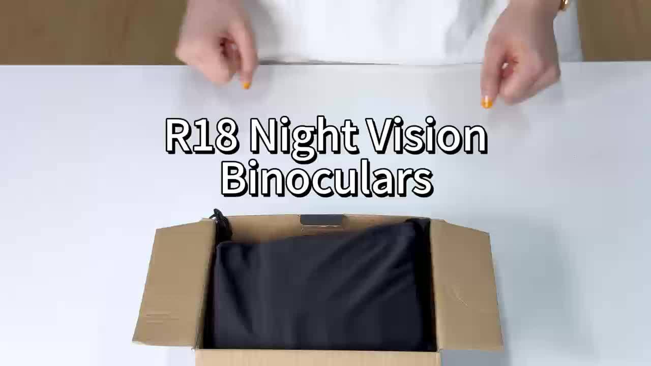 1pc R18 Infrared Night Vision Goggles, 1080p 7-Adjustment Night Vision Binoculars With 10x Digital Zoom, Small And Portable, Can Be Used For Travel And Camping, Etc., With Built-In Battery