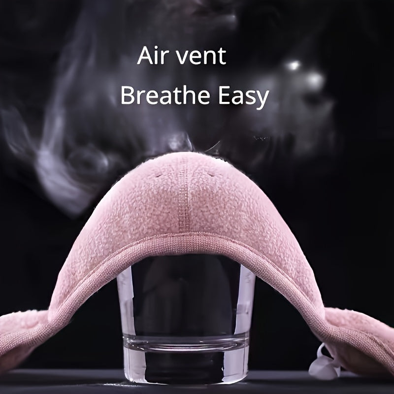 1pc Winter Warm Mask Earmuffs Solid Color Neutral Cold Mask Outdoor Cycling Hiking Ski Mask Ear Warmer For Women Men