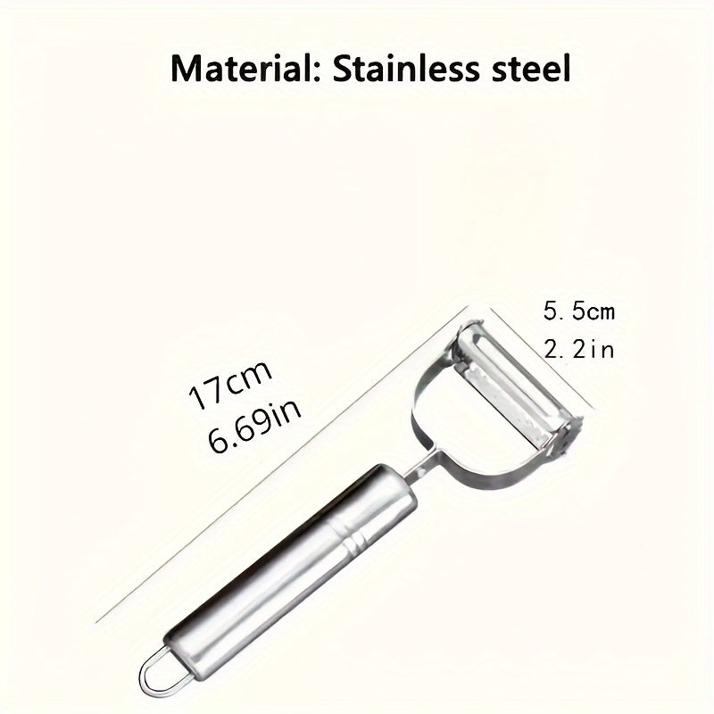 Stainless Steel Vegetable Peeler - Multi-Functional, Easy-Grip Fruit & Potato Slicer, Durable and Easy to Clean for Home and Restaurant Use, Peeler