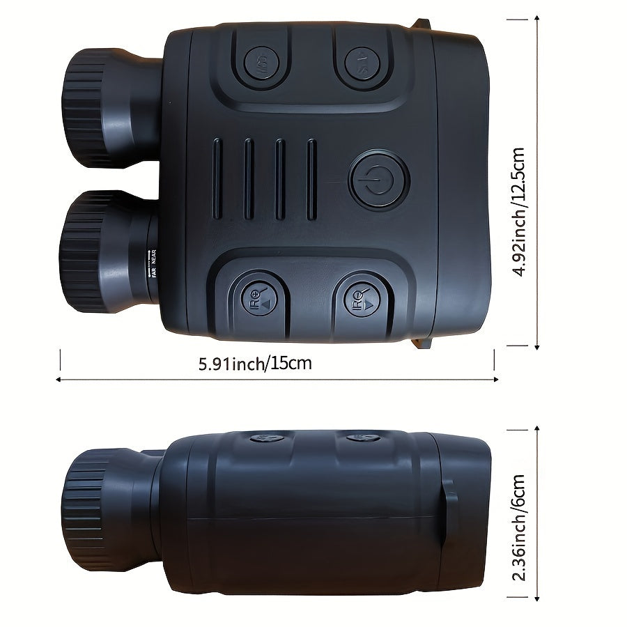1pc R18 Infrared Night Vision Goggles, 1080p 7-Adjustment Night Vision Binoculars With 10x Digital Zoom, Small And Portable, Can Be Used For Travel And Camping, Etc., With Built-In Battery