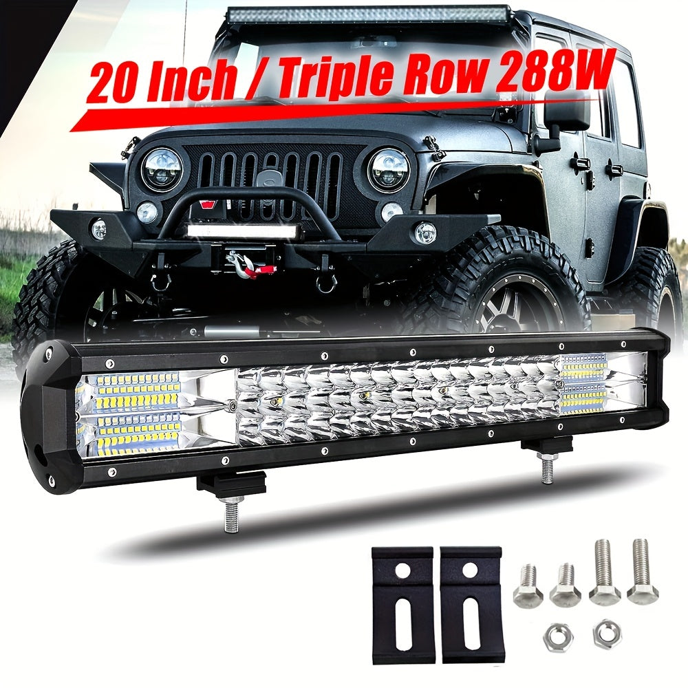50.8 cm 3 Rows LED Work Light bar LED Driving light Combo lamp for offroad 4x4 tractor Car Auto ATV 12V 24V Truck Car Roof Light Bar