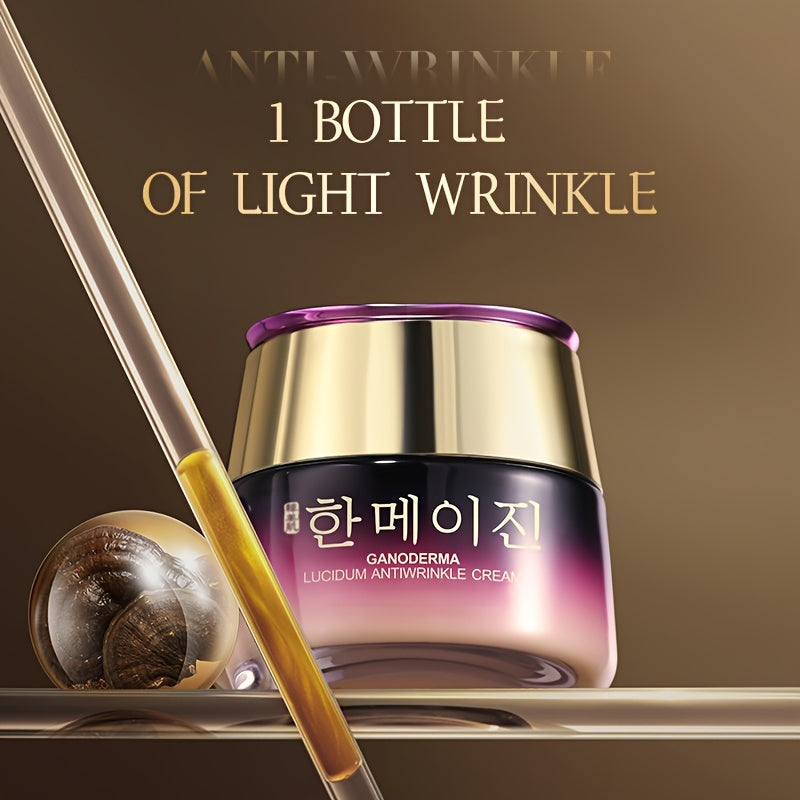 Ganoderma Lucidum Wrinkle Smoothing Cream, 1.76oz - Korean Beauty Skincare, Firming & Moisturizing, Smoothes Fine Lines With Plant Squalane