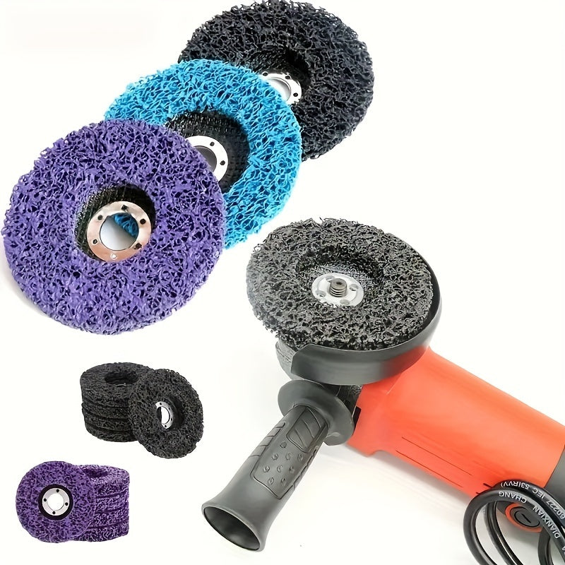 3pcs Efficient And Fast Belt Diamond Disc (multi-color, Rust Removal) For Angle Grinder, Used For Paint Removal.