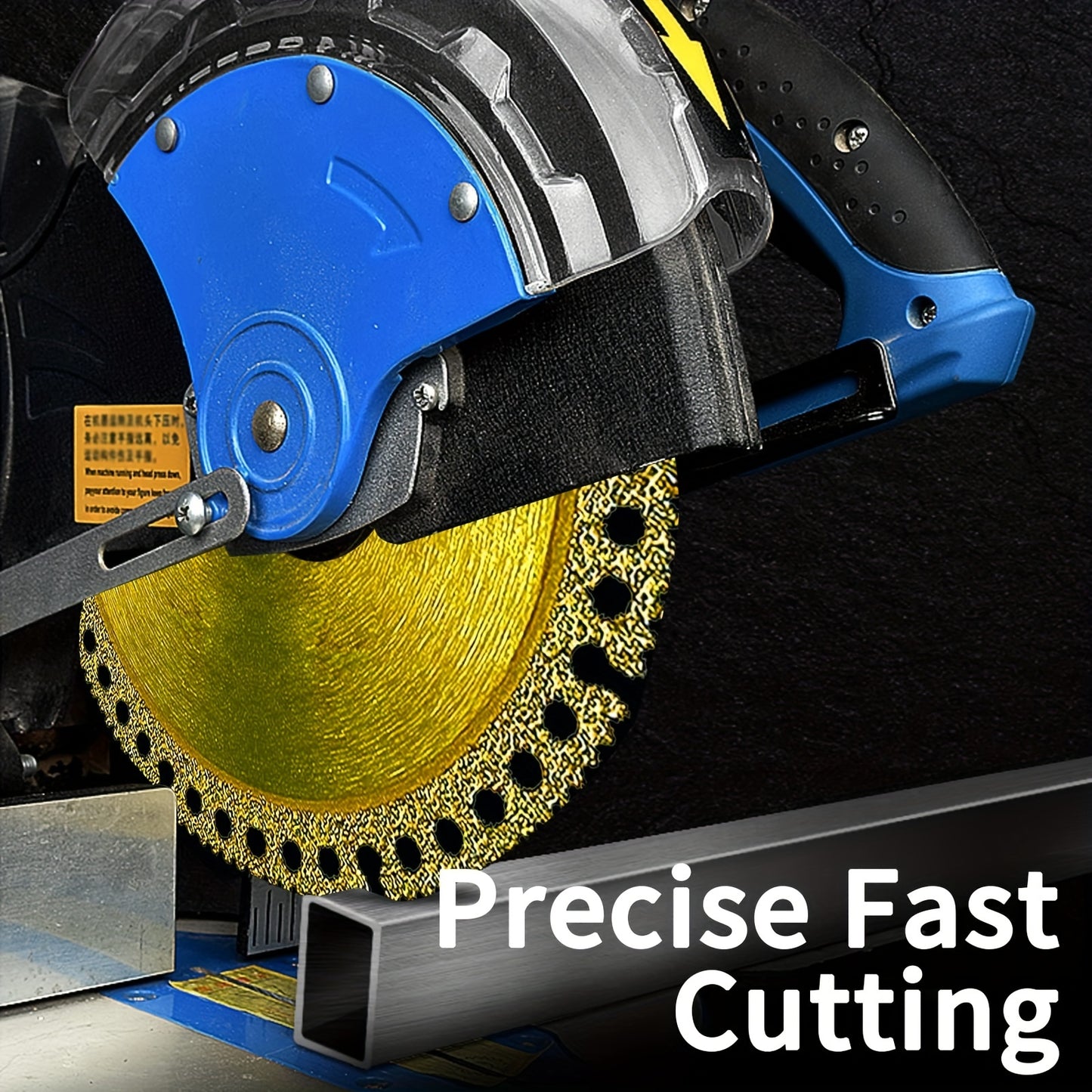 1pc Unbreakable Grinder Disc - Diamond Cutting Wheels for Smooth Cutting, Grinding, and Chamfering of Ceramic, Marble, Slate, PVC, and Wood!