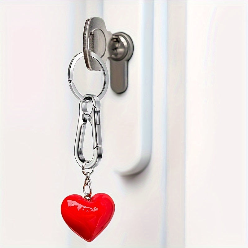10-Pack Stainless Steel Carabiner Keychain Clips - Durable Metal Spring Snap Hook for Key Ring, Camping Gear, Backpacks
