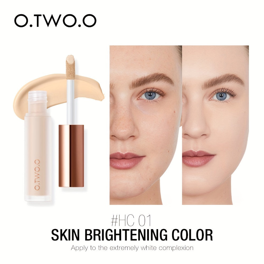 O.TWO.O Liquid Concealer Primer - High Coverage, Waterproof, Breathable, Natural Finish, 4 Shade Options, Long-Lasting up to 24 Hours, Lightweight Texture