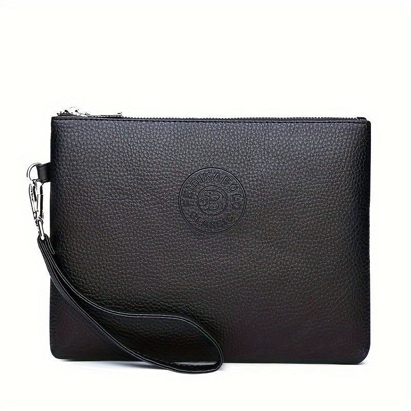 Soft Handbag For Men, Envelope Wrist Bag For Daily Commute