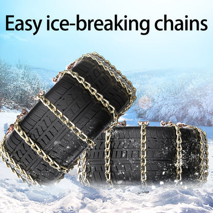 2/8pcs Universal Car Tire Traction Chains, Easy Install Anti-Slip Steel Snow Chains For Emergency Rescue