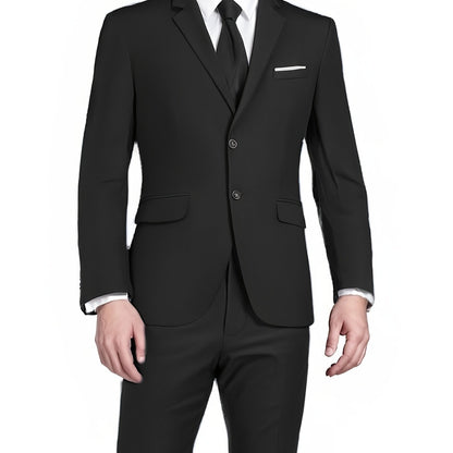 Pyiuhs Men's Suit 3pcs Wedding Party Suits 2 Buttons Slim Fit Tuxedo Set for Men Prom Casual Business for Man Jacket Blazer Vest Pant