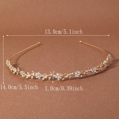 1pc Elegant Fashion Exquisite Flower Hair Hoop Princess Headband Hair Accessories Casual Wedding Party Hair Accessories Headdress