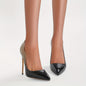 Elegant Voaboasy Women's Stiletto Heels - Pointed Toe, Faux Cover Dress Pumps for All Seasons, VOABOASY