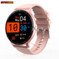 Synwoo Smart Watch for Men and Women - 3.25cm Full Touch Screen, Digital Display, Round Dial, Motion Tracker, Alarm Clock, Weather Update, Music Playback, Message Reminder, USB Charging, Rechargeable Lithium Polymer Battery,